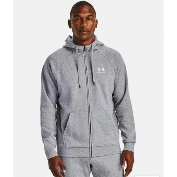 Men's UA Rival Fleece Full-Zip Hoodie L - Picture 1 of 4